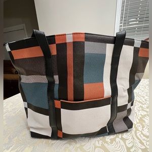 New classic plaid pattern totebag